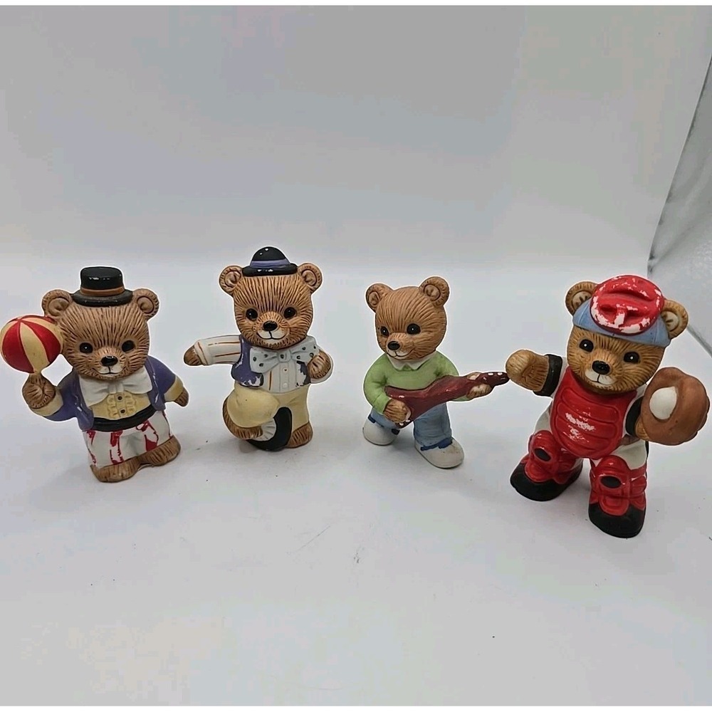 Lot of 4 pcs HOMCO BEARS Asst Pieces.